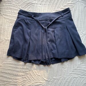 Hollister Navy Pleated Skorts